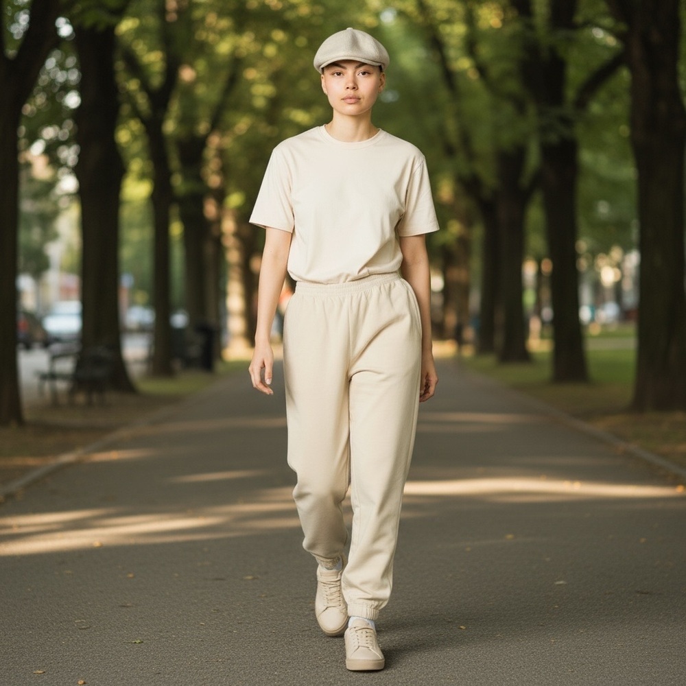 Kangol Beige Flat Cap